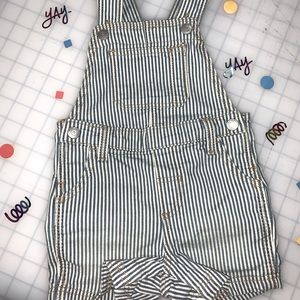 Stripe Denim Baby Overalls